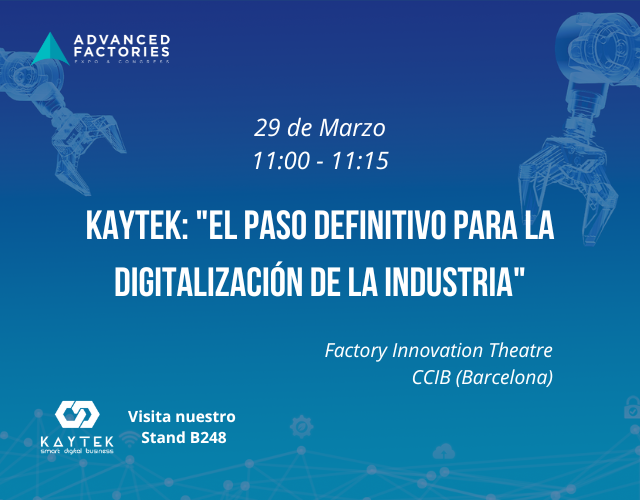 Charla en el Innovation Theatre: "El Paso Definitivo para la Digitalización de la Industria"